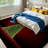 Red Abstract Green Christmas Tree File Light Xmas Machine Washable Indoor Area Rug-129431101