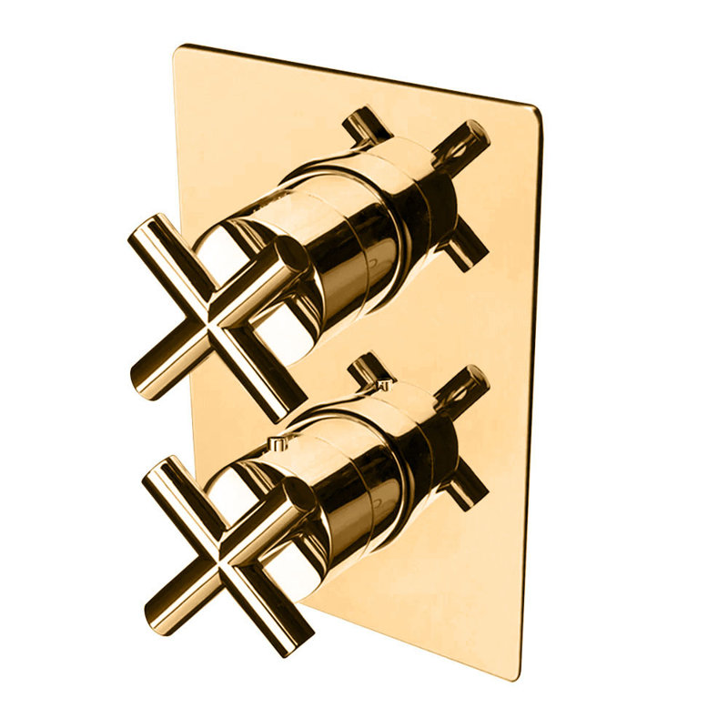 Cigno Built-in Faucet Trim, Brushed Gold