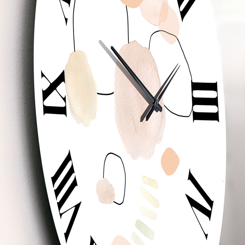 Watercolor Stains - Horloge murale Shabby Elegance, Très petit