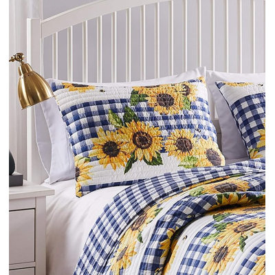 Taie décorative standard Greenland Home Fasion Sunflower Gold, 20 x 26