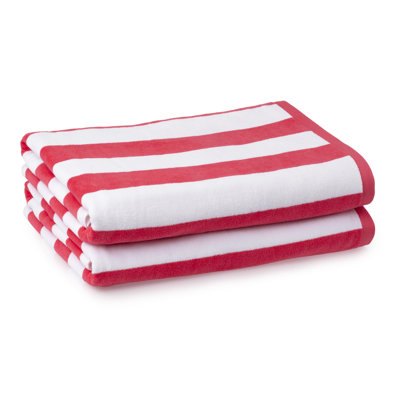 2 Piece Turkish Cotton Beach Towel Set