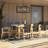 Anautica 8 - Person Teak Wood Patio Dining Set with Rectangular Table