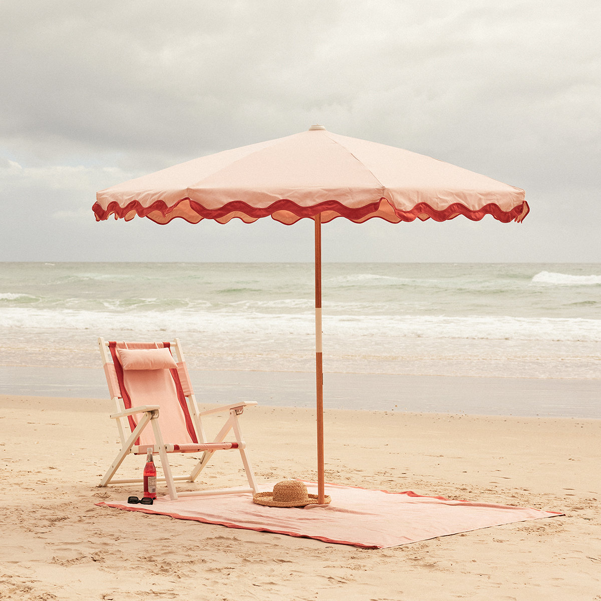 AMALFI 90'' Outdoor Umbrella, Pink