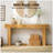63" Solid Wood Console Table – Rustic Farmhouse Sofa Table For Entryway, Hallway, Or Behind Couch, Narrow Rectangular Design