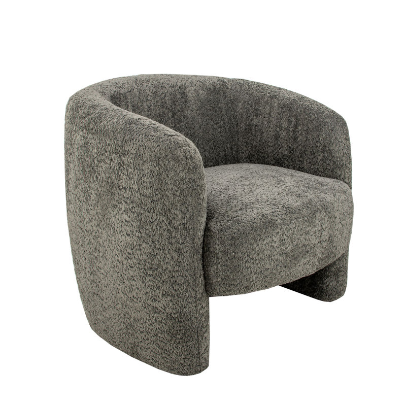 Mia Barrel Chair, Soft Eclipse Gray
