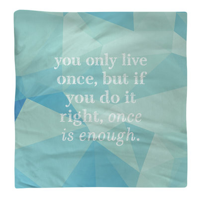 Serviette Faux Gemstone You Only Live Once