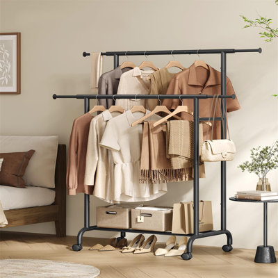 Guenevere Adjustable Rolling Clothing Rack