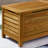 Beachcrest Home™ Anjenette 51'' W 78.87 Gallons Water Resistant Solid Wood Acacia Deck Box-1054788673