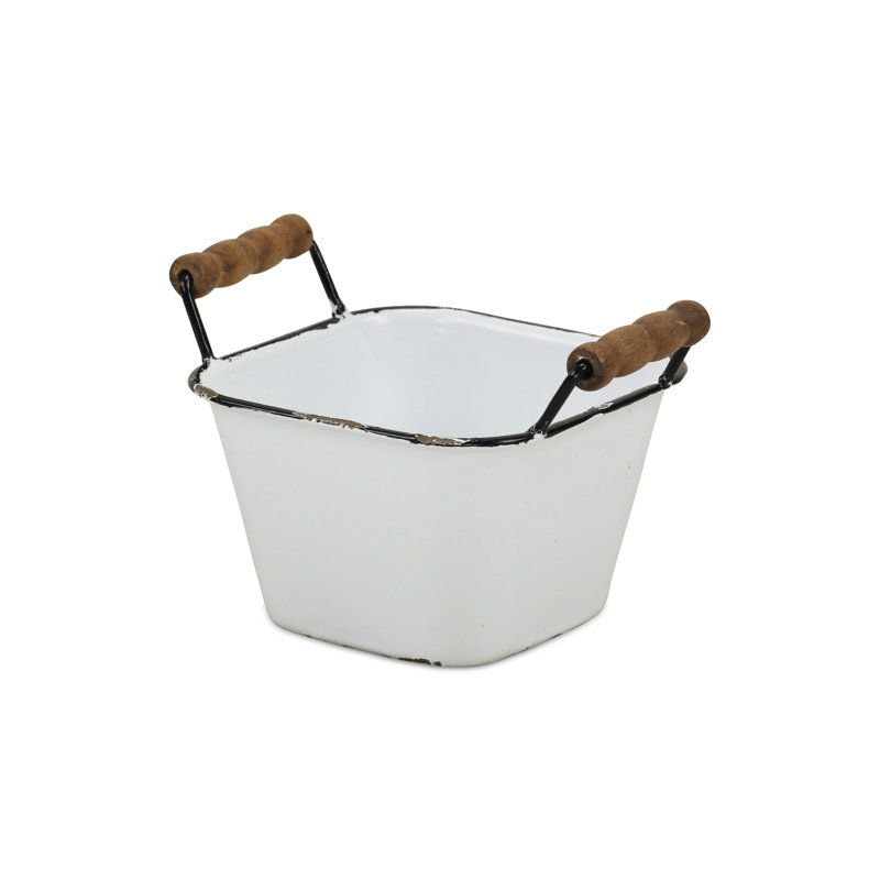 Gracie Oaks Decorative Bin, Black