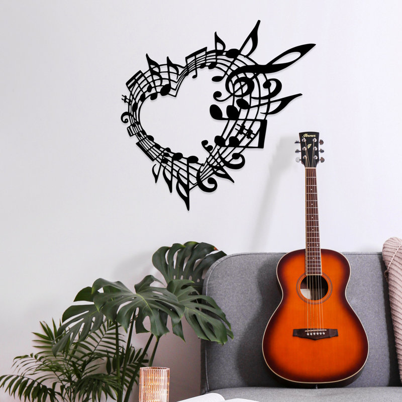 Stylish Black Decorative Metal Wall Accessory, 26.8 x 27.6 inches | 100% Metal Construction, Thickness: 0.06 inches | Lightweight at 1.9 lbs, Perfect for Home Decor & Modern Interiors, Easy to Hang