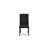 7-Piece modern dining table set with a beautiful Linen White (Off-White) rectangular table top and 6 Black parson chairs with Nail heads and High Stylish Chair Back, Wire Brushed Black Finish-367088096-367088125-367088124