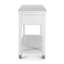 Console à 2 tiroirs Point Breeze - blanc frais avec finition glacis gris doux