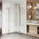 Gemini 40" W x 40" D x 73" H Hinged Frameless Shower Enclosure with 3/8  Clear Glass