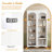 Free Standing 5 Tier Bookshelves, Bookcases Set Of 2, Farmhouse Two-Tone Storage Cabinet With Adjustable Shelves, Modern 72"H Kitchen Pantry Cabinet For Living Room, Home Office
