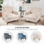Fauteuil capitonné large de 25,9 po Dabne-136991822