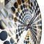 Horloge murale géométrique noire et dorée - Perspectives rétro-101233866