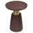Breanna 16"W Solid Mango/Metal Contemporary Side Table-1124020438