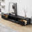 Lesterny Media Console with Flip-Down Glass Door and Drawers-816965416-808579220