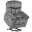 Emme 95cm Wide Velvet Lift Assist Standard Recliner with Massager-270568370