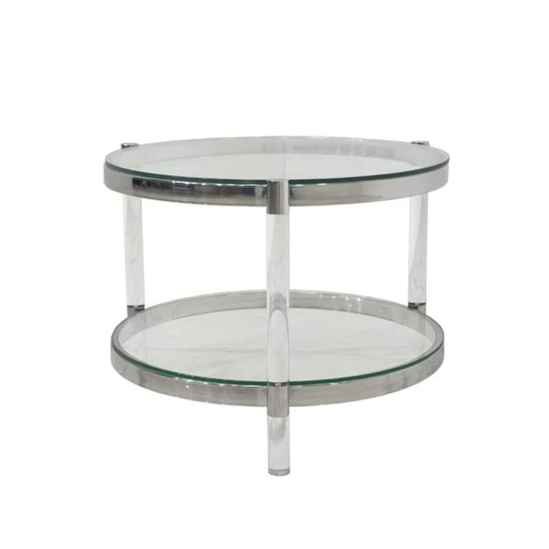 Table d'appoint en verre Francis