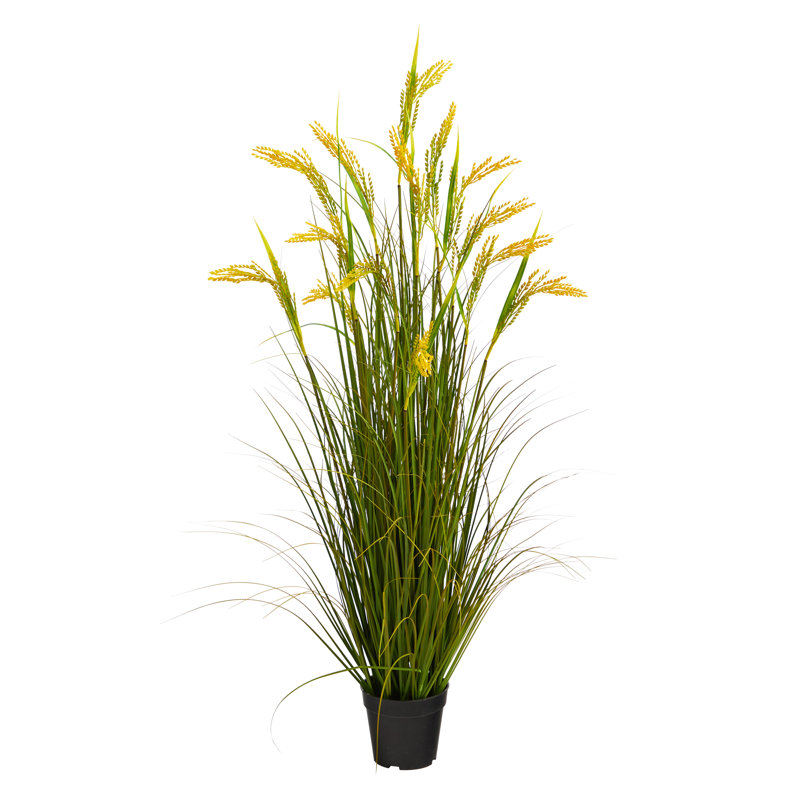 Herbe de blé artificielle 42 po en pot