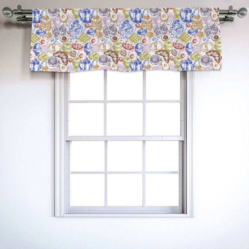 Sateen Ruffled Window Valance