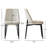 Beige Chenille Upholstered  Dining Chairs-1303485673