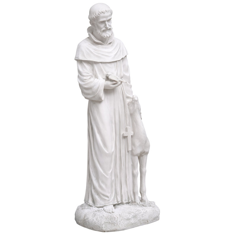 Saint Francis with Deer Statue