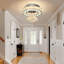 Lustre moderne en cristal 16 po
