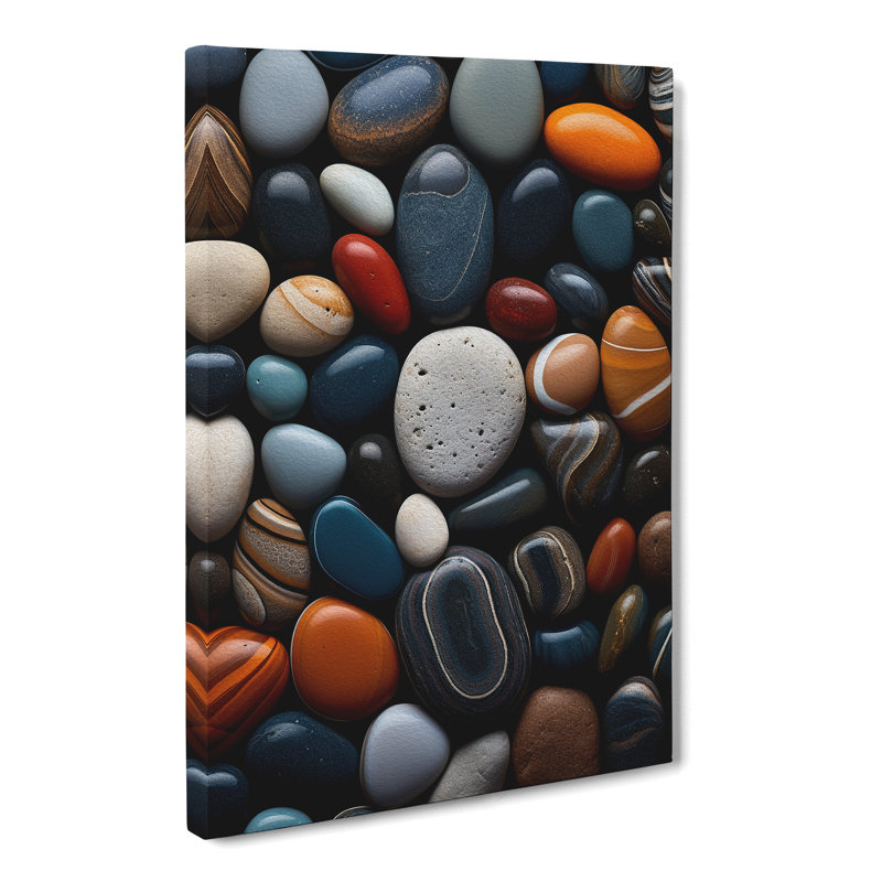Pebbles Symbolism - Wrapped Canvas, 76cm H x 50cm W x 3cm D