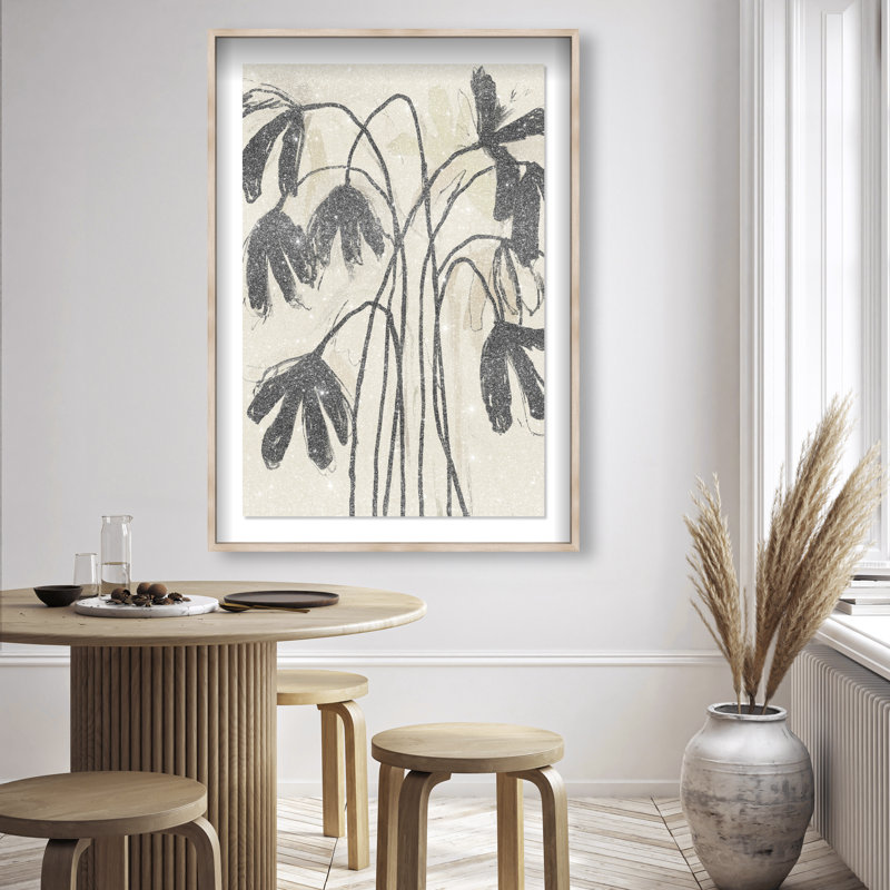 Tree Abstract Studio Print by Oliver Gal, 16.5"H x 11.5"W, Natural Oak Shadowbox