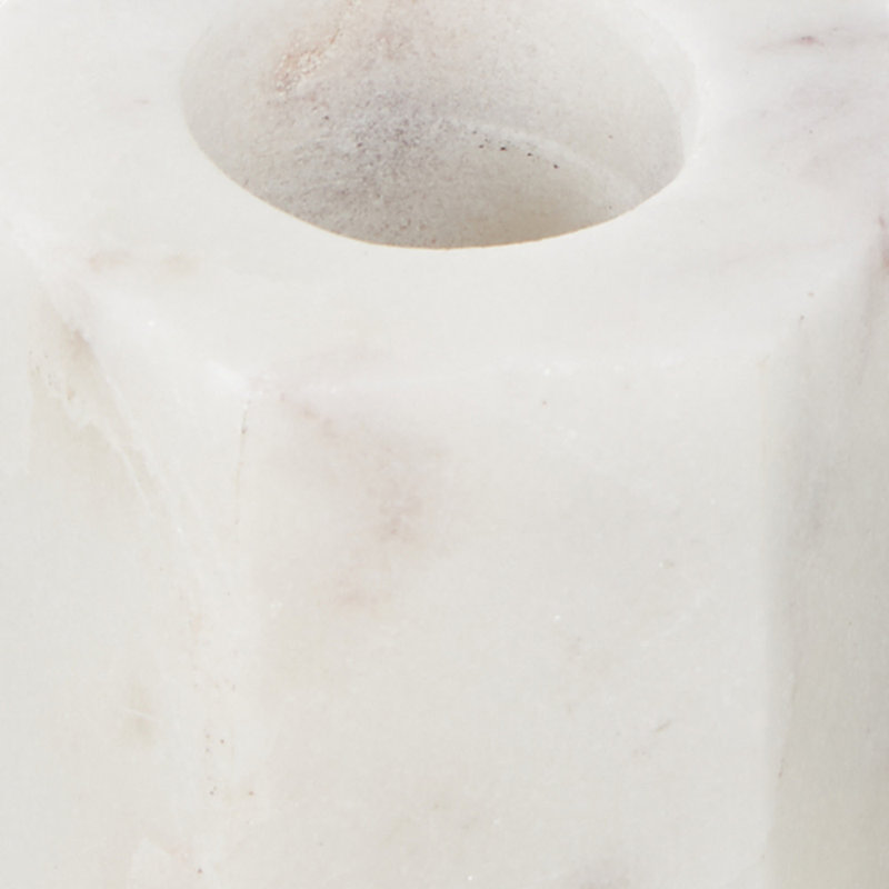 Porte-bougie blanc Cole and Grey, H 2,1 po x l 51 po x P 2 po