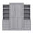 Ainash Solid Wood+MDF Murphy Bed-911166102