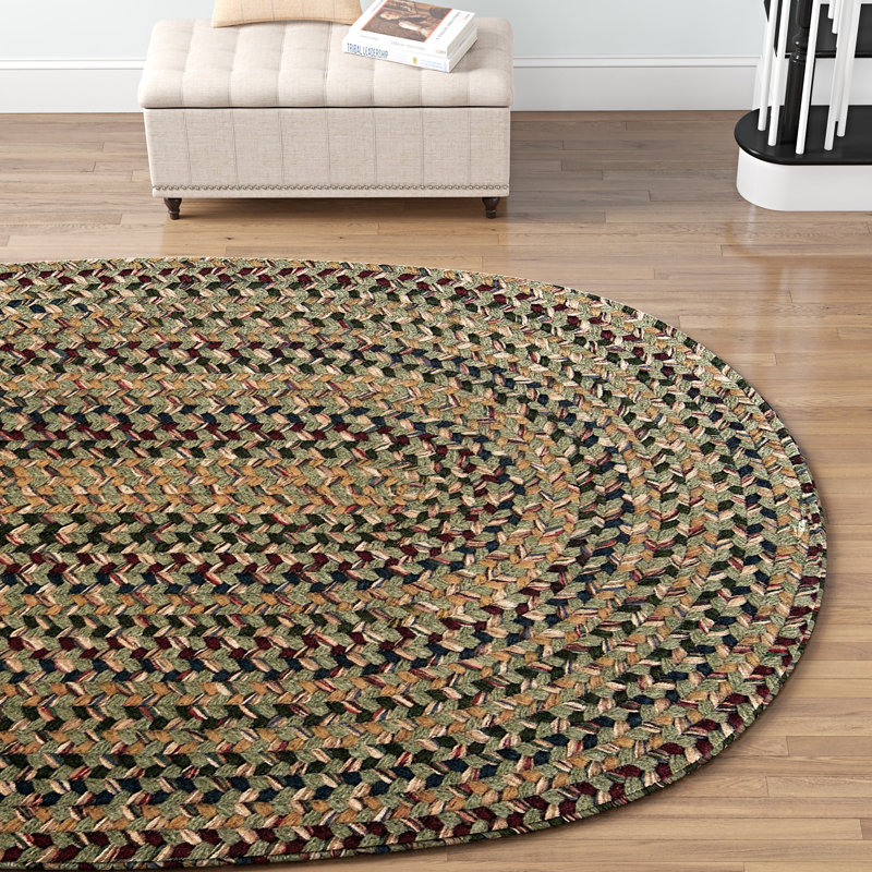 Tapis palmier tressé Entwistle, Ovale 5 pi x7 pi