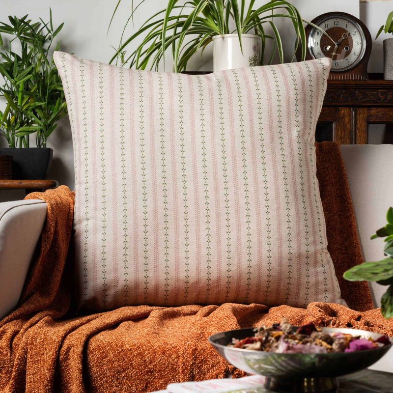 Striped Cushion, 58x58cm, Synthetic filled