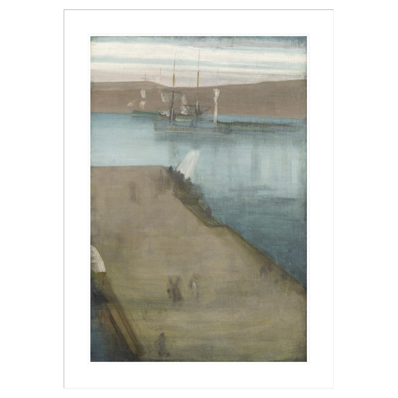 «Valparaiso Harbour» par James McNeill Whistler, impression giclée encadrée, H 41,5 po x l 30,12 po