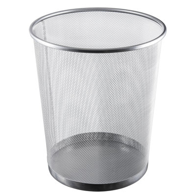 Steel Open Waste Basket - 4.75 Gallons
