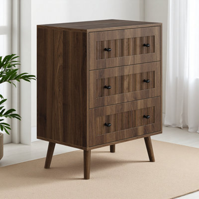 Commode 3 tiroirs, commode garde-robe moderne, armoire de rangement en bois, armoire de rangement pour commode, convient au salon, à la chambre à coucher