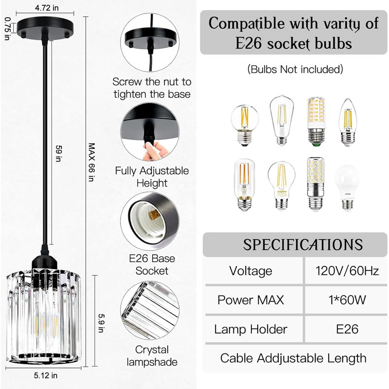 - Light Black Pendant