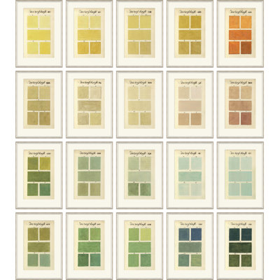 Antique Color Swatches Set by A. Boogert