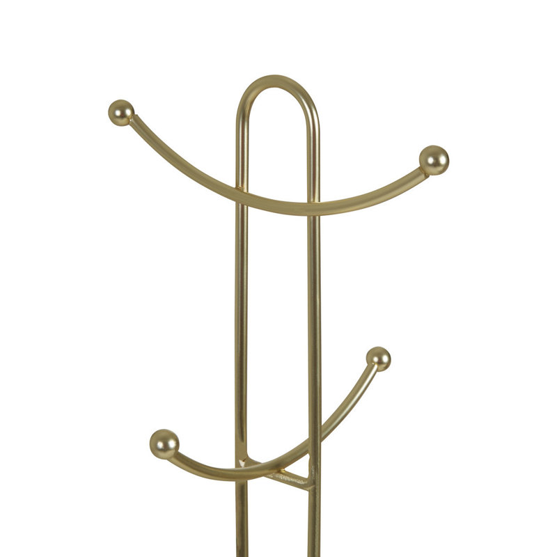 Vertex Deco Matte Gold Mug Tree, Gold
