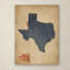 « texas map denim jeans style », reproduction d’impression sur toile tendue-12627914