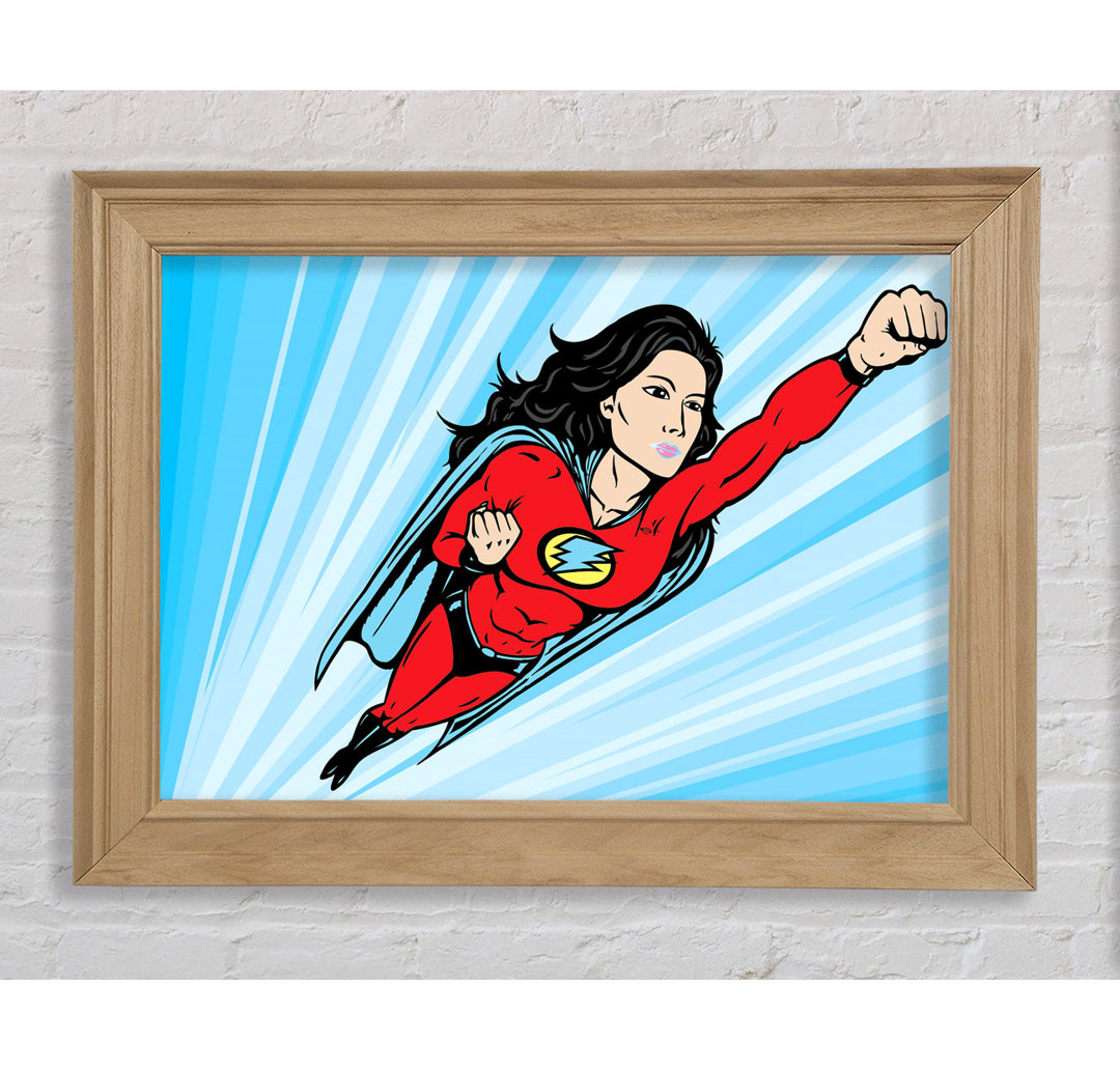 Superwoman - Einzelner Bilderrahmen Kunstdrucke