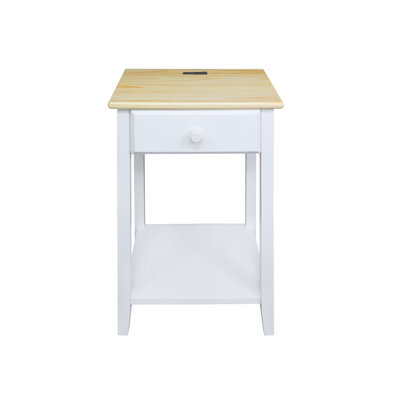17.5 " W Pine Solid Wood Nightstand