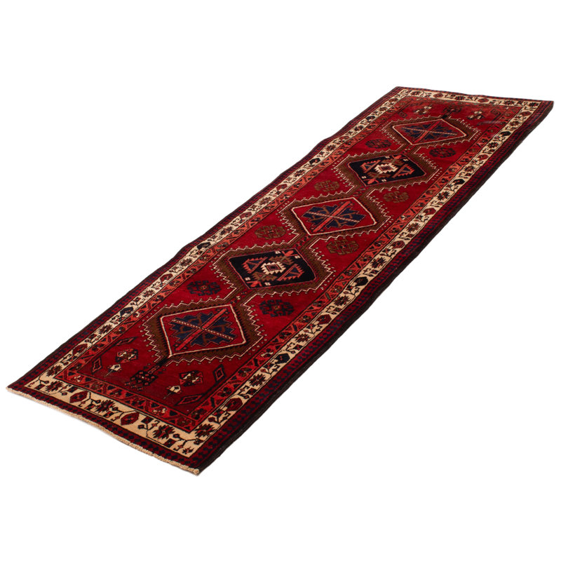 Tapis de couloir unique en laine 3 pi 8 po x 11 pi Auzie