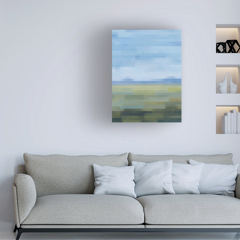 "Pixel Memory II" sur toile, H 24 po x l 18 po