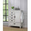 Commode 5 tiroirs Ranbir - blanc vieilli-1018580731