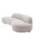 Björn 120.08 " W Curved Patio Sofa with Cushions