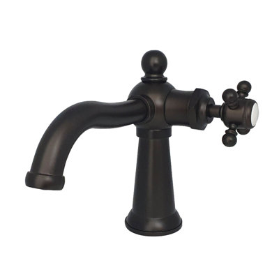 Robinet de salle de bain 1 poignée à fixation sur le comptoir avec poignée escamotable Kingston