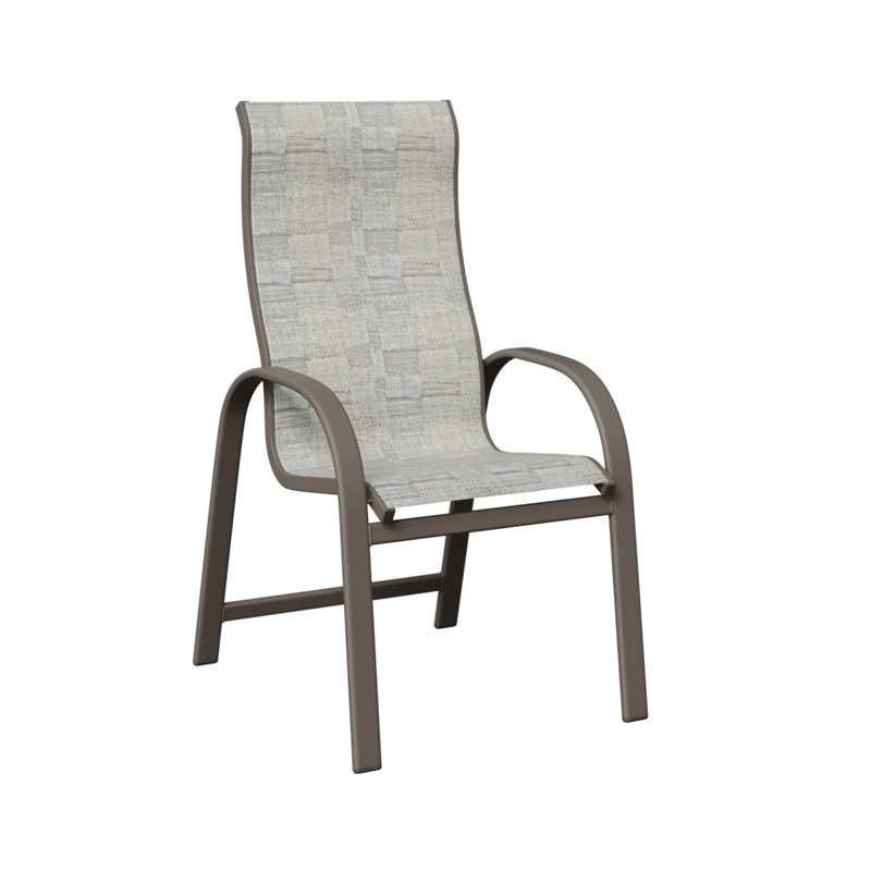 Chaise de salle à manger à haut dossier Amma Graphite, Solido Luxe, Graphite